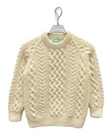 INVERALLAN（インバーアラン）の古着「1A CREW-NECK KNIT」｜ホワイト