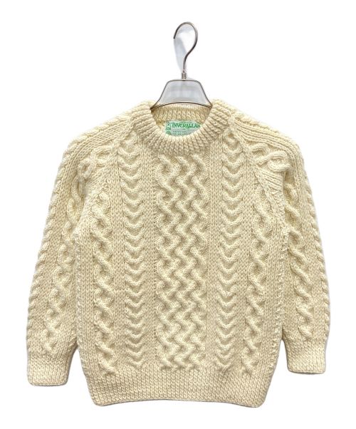 INVERALLAN（インバーアラン）INVERALLAN (インバーアラン) 1A CREW-NECK KNIT ホワイト サイズ:記載なしの古着・服飾アイテム