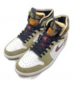 NIKEナイキ）の古着「AIR JORDAN 1 ZOOM AIR CMFT(エアジョーダン１ズームエア)」｜グリーン×ホワイト