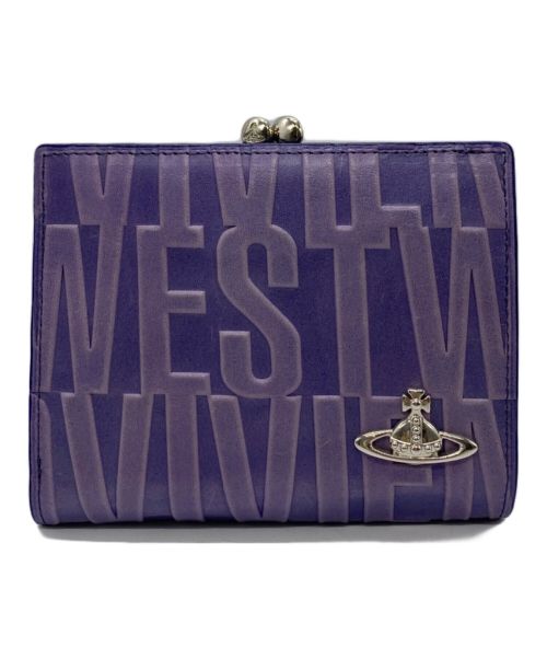 Vivienne Westwood（ヴィヴィアンウエストウッド）Vivienne Westwood (ヴィヴィアンウエストウッド) BRIDAL BOX 2つ折り財布 パープルの古着・服飾アイテム