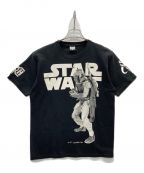 BOUNTY HUNTER×STAR WARSバウンティハンター×スターウォーズ）の古着「コラボプリントTシャツ」｜ブラック