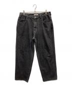 COOTIE PRODUCTIONSクーティープロダクツ）の古着「5 Pocket Baggy Denim Pants」｜ブラック