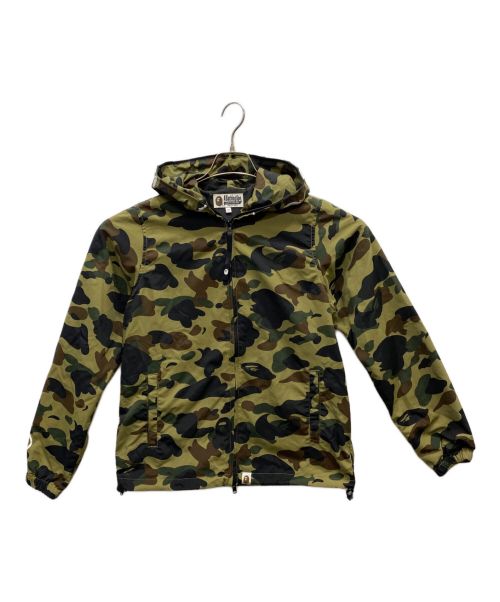 A BATHING APE（アベイシングエイプ）A BATHING APE (アベイシングエイプ) サルカモフルジップフーディージャケット グリーン サイズ:ＸＳの古着・服飾アイテム