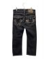 TRUE RELIGION (トゥルー レリジョン) ステッチブラックブーツカットデニム ブルー サイズ:30：5000円