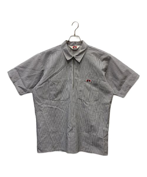 BEN DAVIS（ベンデイビス）BEN DAVIS (ベンデイビス) ハーフジップシャツ ネイビー サイズ:Ｌの古着・服飾アイテム