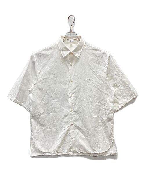 Ets MATERIAUX（マテリオ）Ets MATERIAUX (マテリオ) REGULAR COLLAR SHORT SLEEVE SHIRT ホワイト サイズ:2の古着・服飾アイテム