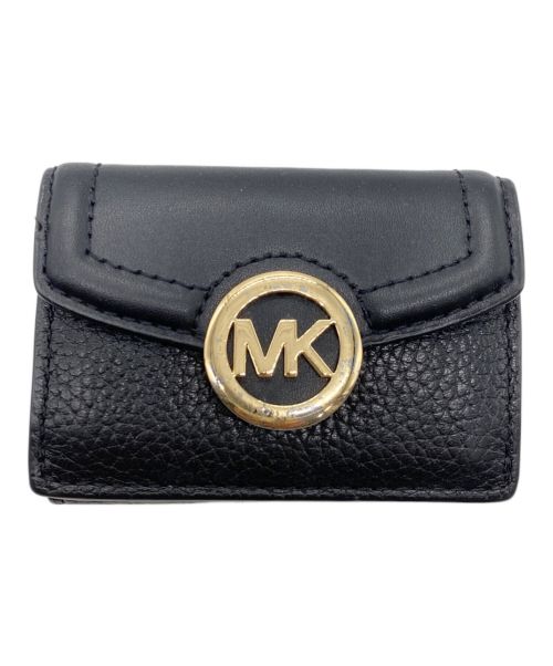 MICHAEL KORS（マイケルコース）MICHAEL KORS (マイケルコース) コンパクトウォレット ブラックの古着・服飾アイテム