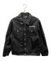 SUPPLIER（サプライヤー）の古着「MONOGRAM LEATHER JACKET」｜ブラック