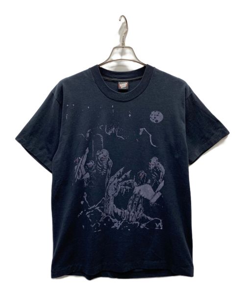 SCREEN STARS（スクリーンズスターズ）SCREEN STARS (スクリーンズスターズ) ヴィンテージプリントTシャツ ブラック サイズ:XLの古着・服飾アイテム