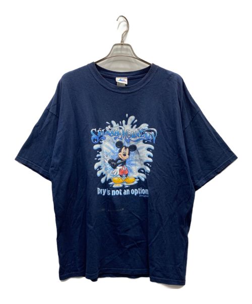 DISNEY（ディズニー）DISNEY (ディズニー) プリントTシャツ ネイビー サイズ:2XLの古着・服飾アイテム