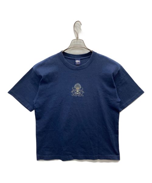 stussy（ステューシー）stussy (ステューシー) ドラゴンプリントTシャツ ネイビー サイズ:Lの古着・服飾アイテム