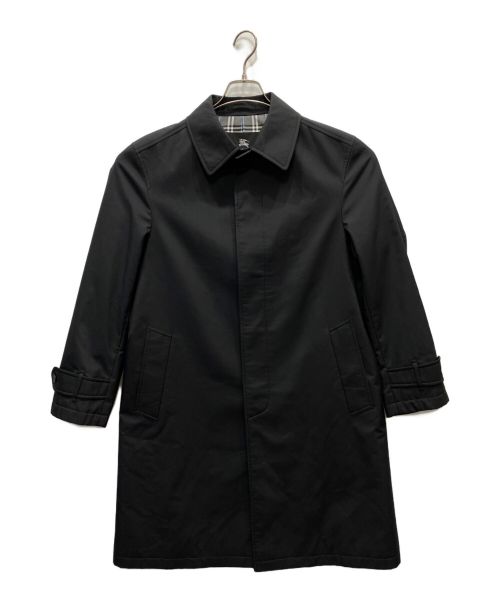 BURBERRY BLACK LABEL（バーバリーブラックレーベル）BURBERRY BLACK LABEL (バーバリーブラックレーベル) ステンカラーコート ブラック サイズ:Mの古着・服飾アイテム