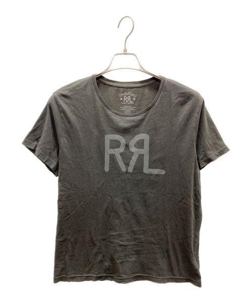 RRL（ダブルアールエル）RRL (ダブルアールエル) ロゴプリントTシャツ ブラック サイズ:Mの古着・服飾アイテム