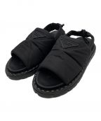 PRADAプラダ）の古着「Padded Nylon Sandals」｜ブラック