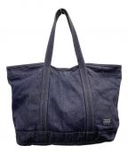 PORTER GIRLポーターガール）の古着「JEAN TOTE BAG」｜インディゴ