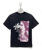 stussyステューシー）の古着「ヴィーナスプリントTシャツ」｜ブラック