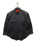 5525gallery×TAKASHIMA RYOゴーゴーニーゴーギャラリー×）の古着「TR VENTILE KAFTAN SHIRT」｜ブラック