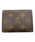 LOUIS VUITTON (ルイ ヴィトン) 名刺入れ ブラウン：12000円