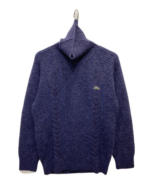 LACOSTE（ラコステ）LACOSTE (ラコステ) アルパカブレンドタートルネックケーブルセーター ネイビー サイズ:S 未使用品の古着・服飾アイテム