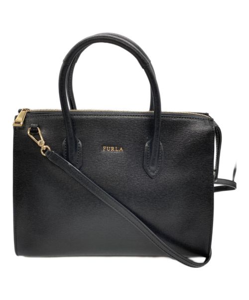 FURLA（フルラ）FURLA (フルラ) 2WAYバッグ ブラックの古着・服飾アイテム