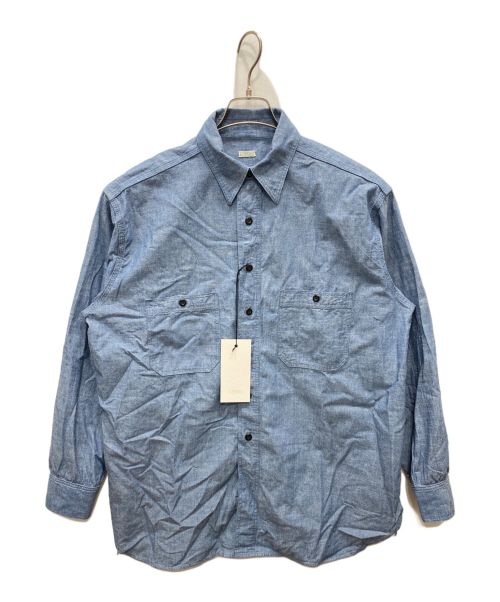 A.PRESSE（アプレッセ）A.PRESSE (アプレッセ) BB Washed Chambray Shirt インディゴ サイズ:1 未使用品の古着・服飾アイテム