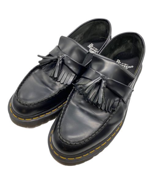 Dr.Martens（ドクターマーチン）Dr.Martens (ドクターマーチン) エイドリアンイエローステッチローファー ブラック サイズ:US10の古着・服飾アイテム