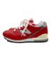 NEW BALANCE (ニューバランス) ローカットスニーカー レッド サイズ:27：20000円