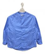 Graphpaperグラフペーパー）の古着「Oversized Regular Collar Shirt」｜ブルー