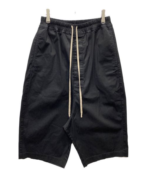 RICK OWENS（リックオウエンス）RICK OWENS (リックオウエンス) Drawstring Karloff Shorts ブラック サイズ:46の古着・服飾アイテム