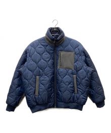 Stripes For Creative（ストライプ フォー クリエイティブ）の古着「QUILTED PUFF JACKET」｜ネイビー