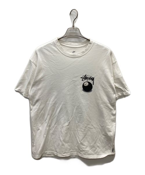 NIKE（ナイキ）NIKE (ナイキ) stussy (ステューシー) 8 BALL TEE ホワイト サイズ:Lの古着・服飾アイテム