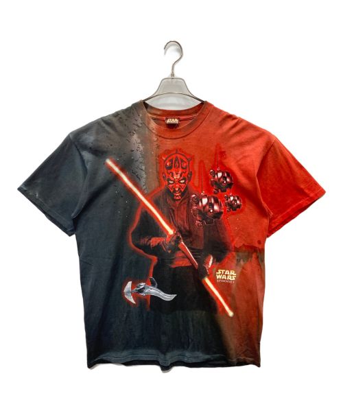 STAR WARS（スターウォーズ）STAR WARS (スターウォーズ) プリントTシャツ レッド サイズ:Lの古着・服飾アイテム