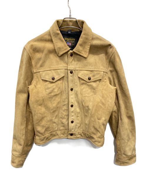 VANSON（バンソン）VANSON (バンソン) スウェードトラッカージャケット ベージュ サイズ:38の古着・服飾アイテム