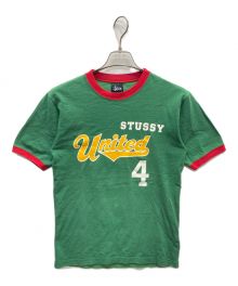 stussy（ステューシー）の古着「リンガーTシャツ」｜グリーン