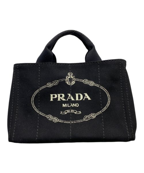 PRADA（プラダ）PRADA (プラダ) カナパトートバック ブラック サイズ:表記無しの古着・服飾アイテム