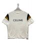 CELINE（セリーヌ）の古着「レオパード切替 クルーネック半袖Tシャツ」｜ホワイト