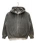 MAHAGRID（マハグリッド）の古着「SUN LOGO PIGMENT ZIP UP HOODIE」｜グレー