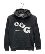 CDGシーディージー）の古着「HOODED SWEATSHIRT」｜ブラック