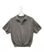 crepusculeクレプスキュール）の古着「Light Moss Stitch Polo」｜グレー