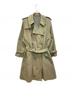 AURALEEオーラリー）の古着「FINX CHAMBRAY BIG TRENCH COAT」｜グリーン