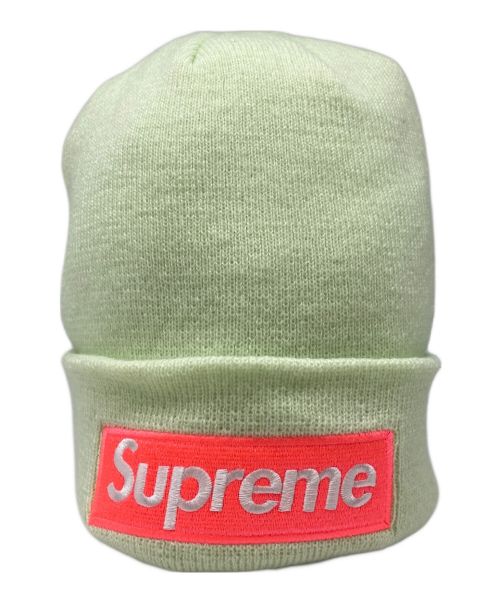 SUPREME（シュプリーム）SUPREME (シュプリーム) New Era (ニューエラ) ボックスロゴビーニー グリーン×ピンク サイズ:表記無しの古着・服飾アイテム