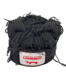 CHARLES JEFFREY LOVERBOY（チャールズ ジェフリー ラバーボーイ）の古着「CHUNKY EARS BEANIE」｜ブラック