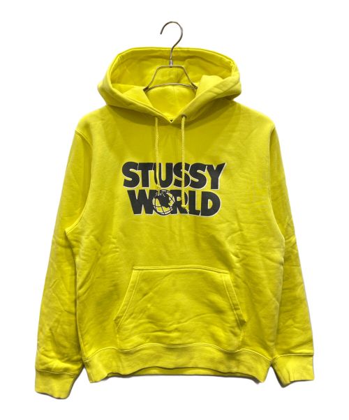 stussy（ステューシー）stussy (ステューシー) プリントパーカー イエロー サイズ:Mの古着・服飾アイテム