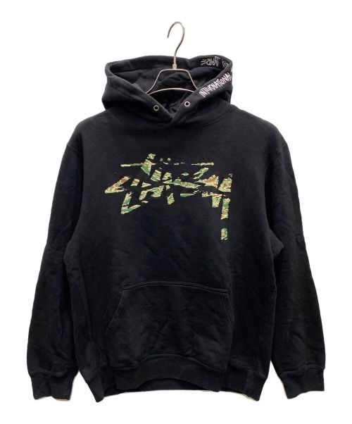 stussy（ステューシー）stussy (ステューシー) フーディーパーカー ブラック サイズ:Lの古着・服飾アイテム