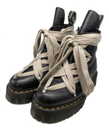 Dr.Martens×RICK OWENS（ドクターマーチン×リックオウエンス）の古着「1460 QUAD PENT 8 EYE BOOTS」｜ブラック