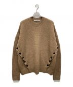 JOHN LAWRENCE SULLIVANジョン ローレンス サリバン）の古着「FRONT SIDE BUTTONED CN SWEATER」｜ブラウン