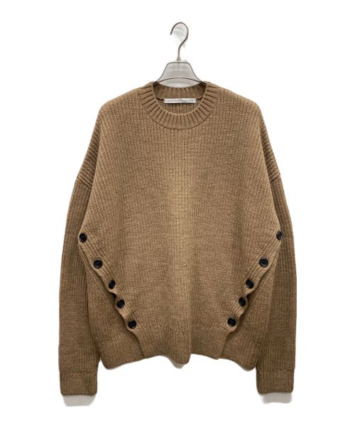 JOHN LAWRENCE SULLIVAN（ジョン ローレンス サリバン）JOHN LAWRENCE SULLIVAN (ジョン ローレンス サリバン) FRONT SIDE BUTTONED CN SWEATER ブラウン サイズ:Sの古着・服飾アイテム