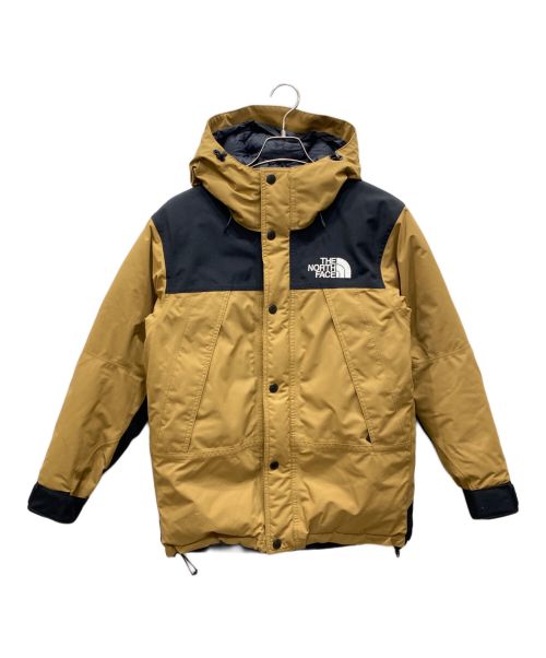 THE NORTH FACE（ザ ノース フェイス）THE NORTH FACE (ザ ノース フェイス) マウンテンダウンジャケット ベージュ×ブラック サイズ:XSの古着・服飾アイテム