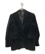 PAUL SMITHポールスミス）の古着「COTTON VELVET TURN-UP CUFFS JACKET」｜ブラック