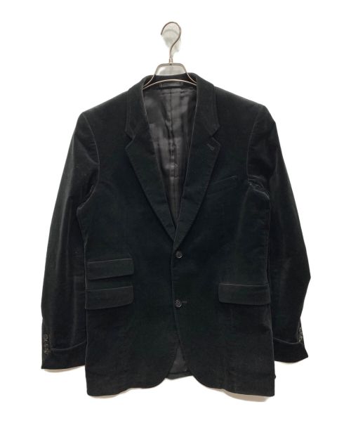 PAUL SMITH（ポールスミス）PAUL SMITH (ポールスミス) COTTON VELVET TURN-UP CUFFS JACKET ブラック サイズ:XLの古着・服飾アイテム